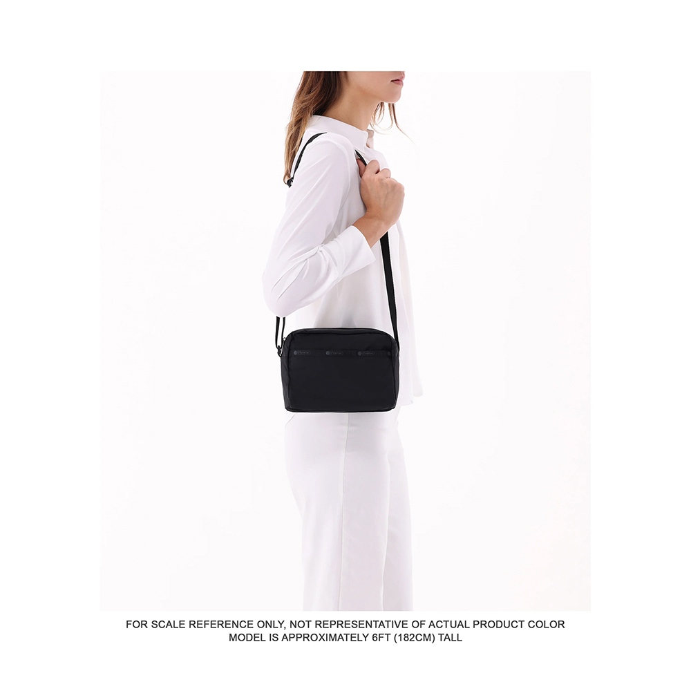 |快速出貨|Lesportsac DANIELLA CROSSBODY 拉鍊斜背包 側背包 送禮-永恆黑, , large