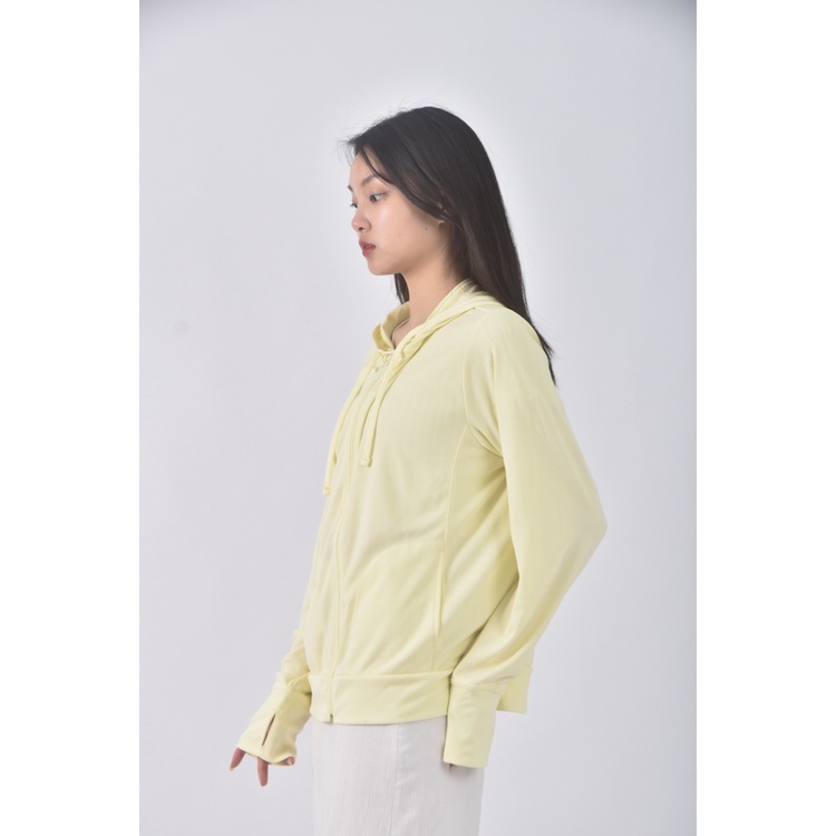 (XL) net質感連帽黃色外套二手衣, , large