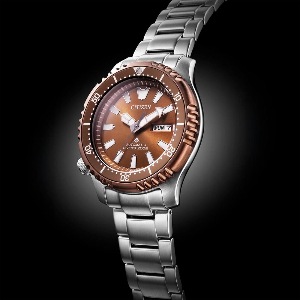 CITIZEN 星辰 PROMASTER 鋼鐵河豚復刻機械錶 附贈橡膠錶帶 NY0164-65X, , large