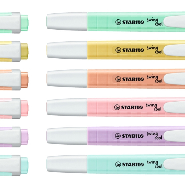 【德國天鵝STABILO】樂酷馬卡龍色螢光筆 暗記筆 重點筆(ST275/4-08)4色ST275/4-08-2, , large