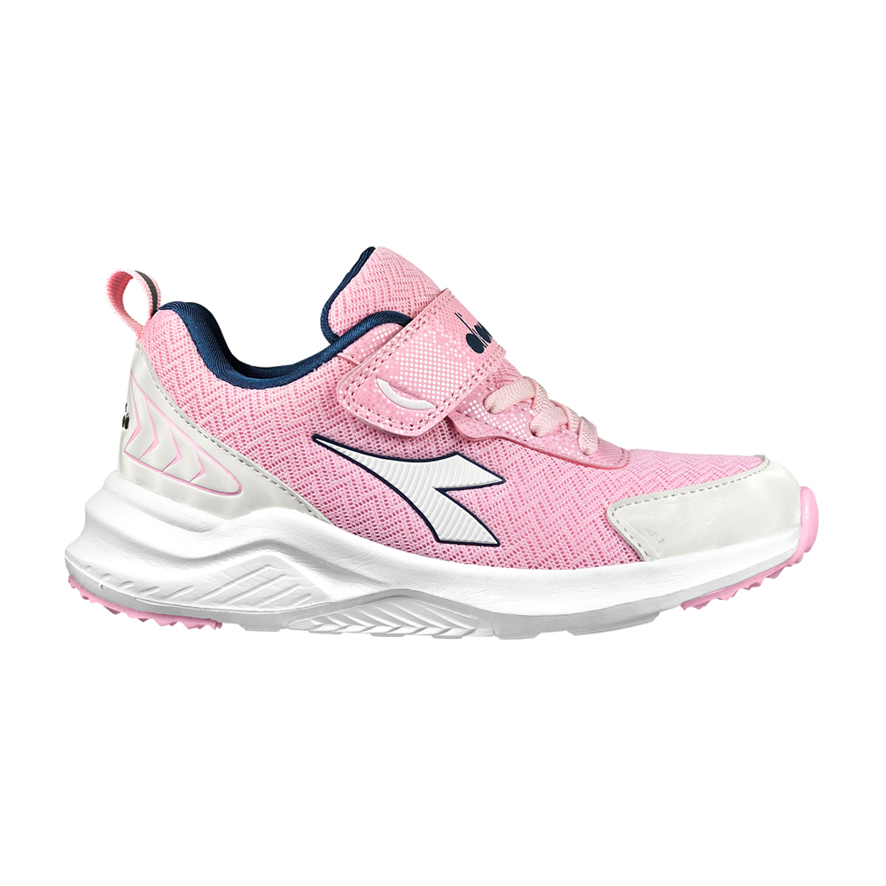 DIADORA迪亞多那 輕量兒童慢跑鞋 童運動鞋 童鞋 時尚 寬楦 透氣 康特杯 足弓支撐 健康鞋墊 耐磨 防滑 黑 粉, , large