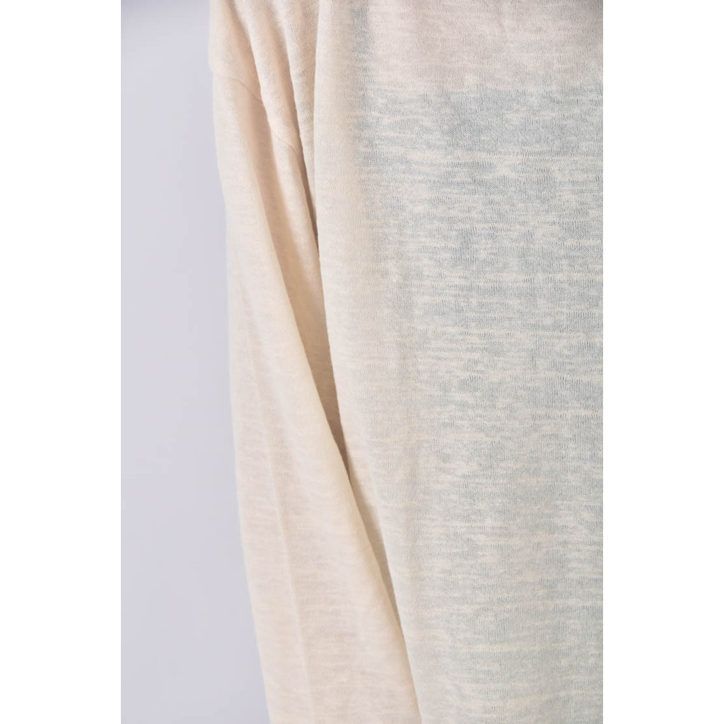 (2XL) 透紗白色長袖上衣二手衣, , large