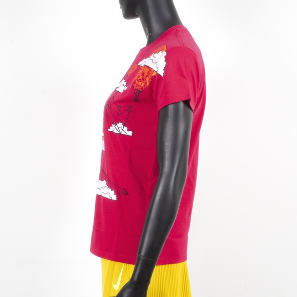 Nike [co]+LAB [148647-623] 女 短袖 上衣 T恤 休閒 積木熊 紅 [CO], , large