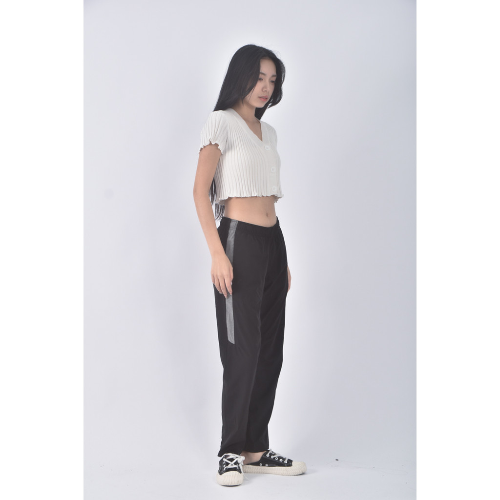 (XL) hang ten黑色長褲二手衣, , large