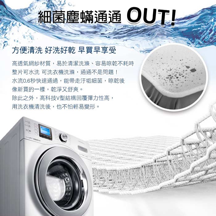 【日本旭川】AIRFit氧活力瞬涼支撐護脊墊涼感空氣床墊(贈石墨烯萬用毯) 1.2cm 涼墊 可水洗 6D透氣循環, , large