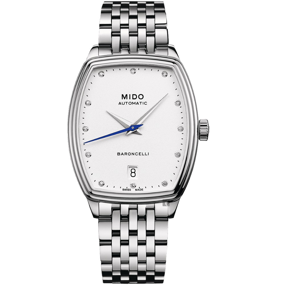 MIDO 美度 Baroncelli 永恆系列真鑽酒桶型女錶  M0413071101600, , large