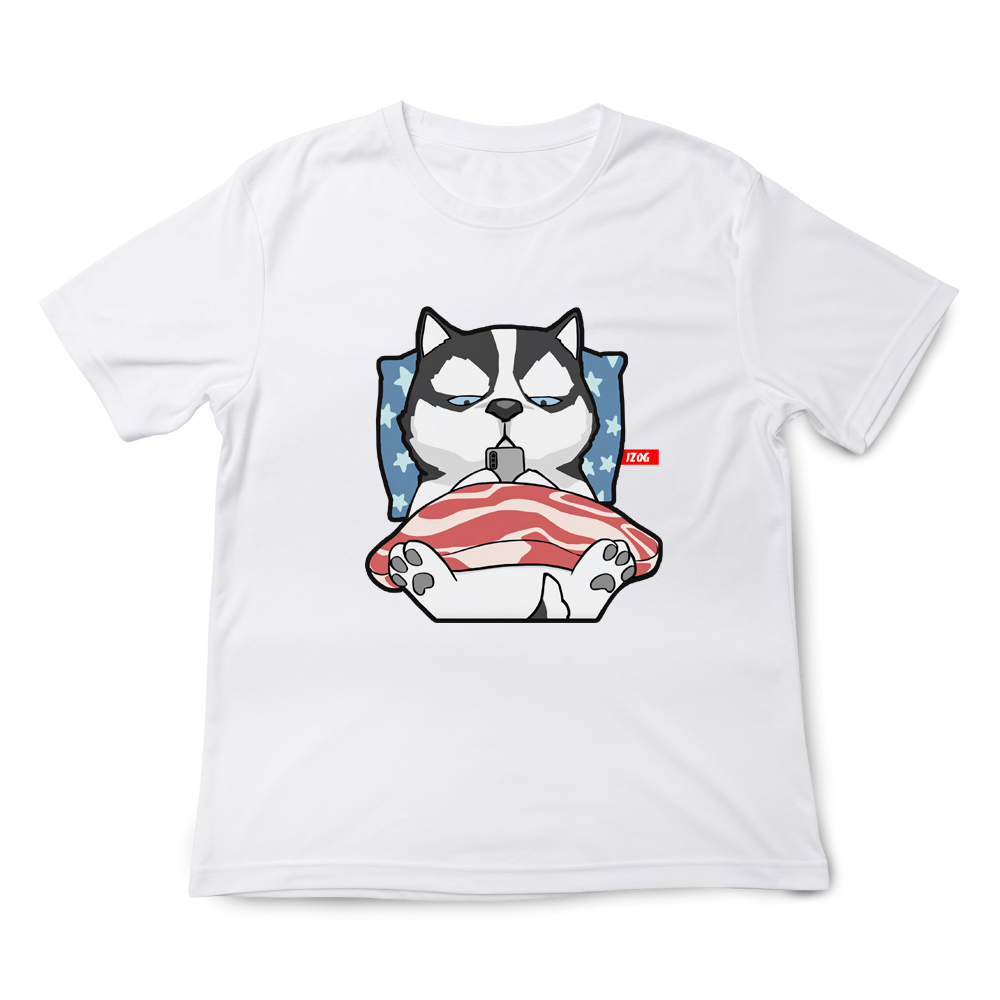 JZ TEE Husky & Cat-I Miss You Graphic Tee, , large