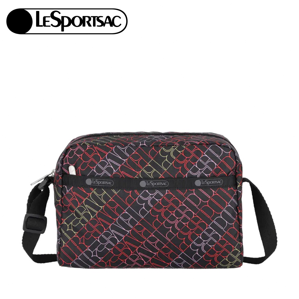 |快速出貨|Lesportsac Daniella Crossbody 拉鍊斜背包 側背包 送禮-霓光字舞, , large