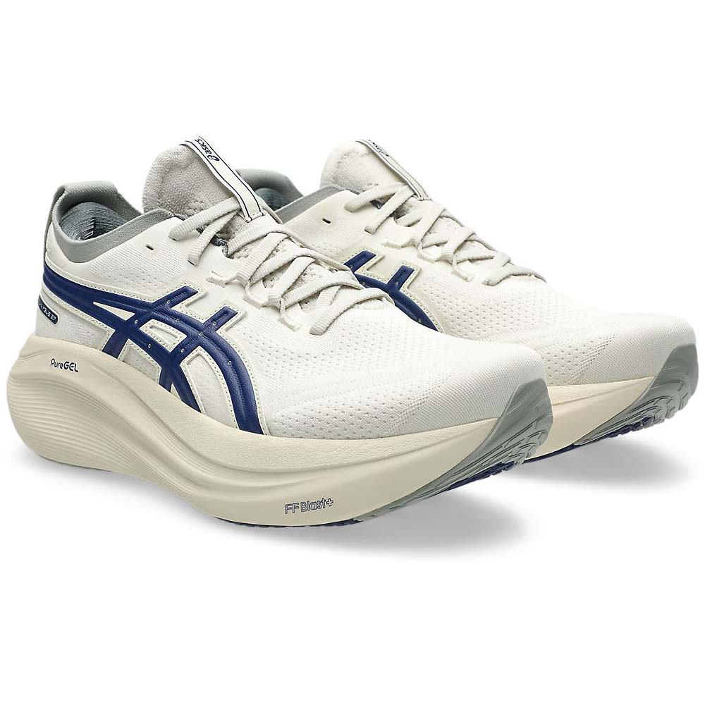 [秉宸] ASICS GEL-NIMBUS 27 ATC 慢跑鞋 白藍 一般楦 1011C028-200, , large