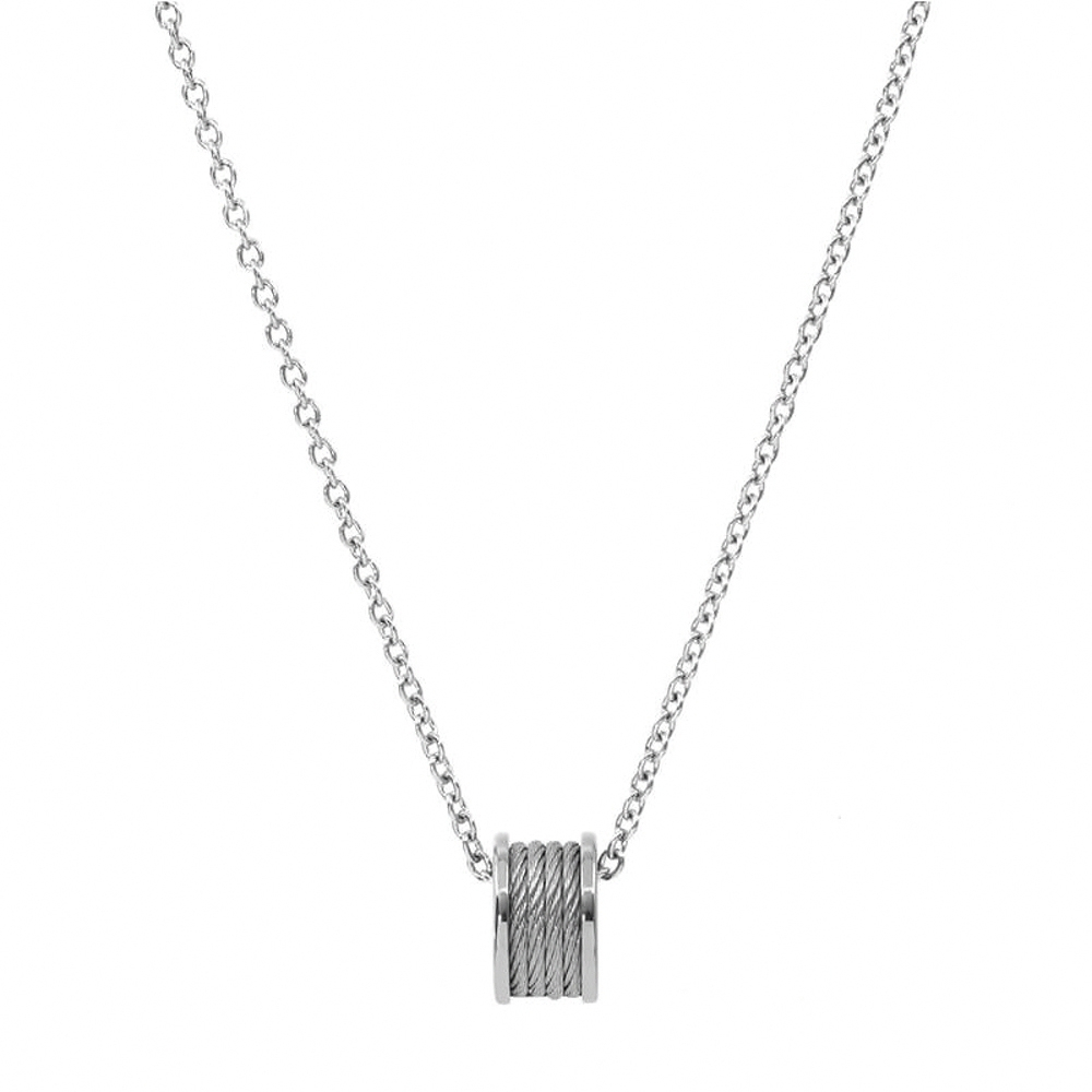 CHARRIOL 夏利豪 FOREVER 鋼索項鍊 08-101-1139-8, , large