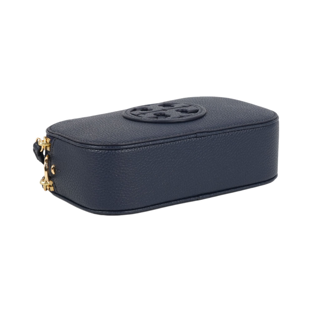 TORY BURCH Miller 荔枝紋雙拉鍊迷你相機包(海軍藍), , large