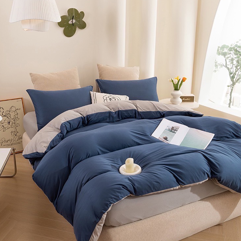  【Galatea 葛拉蒂】JOY針織四件式被套雙人床包組(多款任選/寢具)粉色, , large