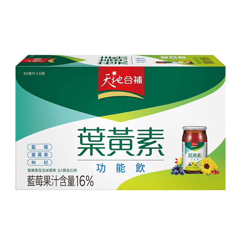 天地合補葉黃素功能飲60mlx6, , large