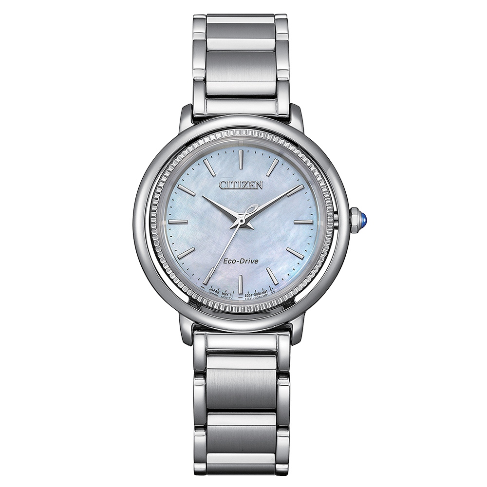 CITIZEN 星辰 L系列 珍珠貝光動能女錶 EM1100-84D
