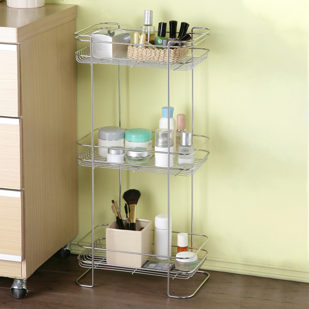 【真心良品】 皇家 三層不鏽鋼收納架1入, , large