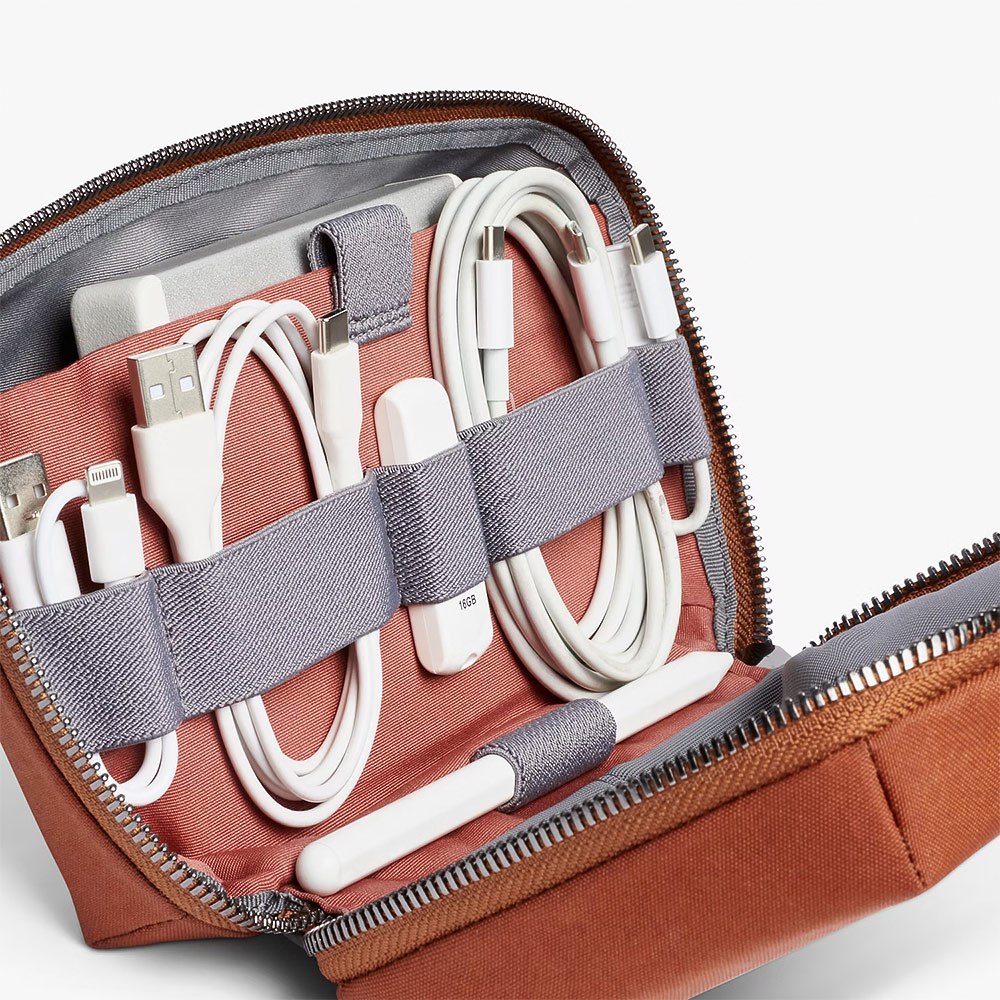 Bellroy Tech Kit 專用3C收納包 隨身包-橘棕色, , large