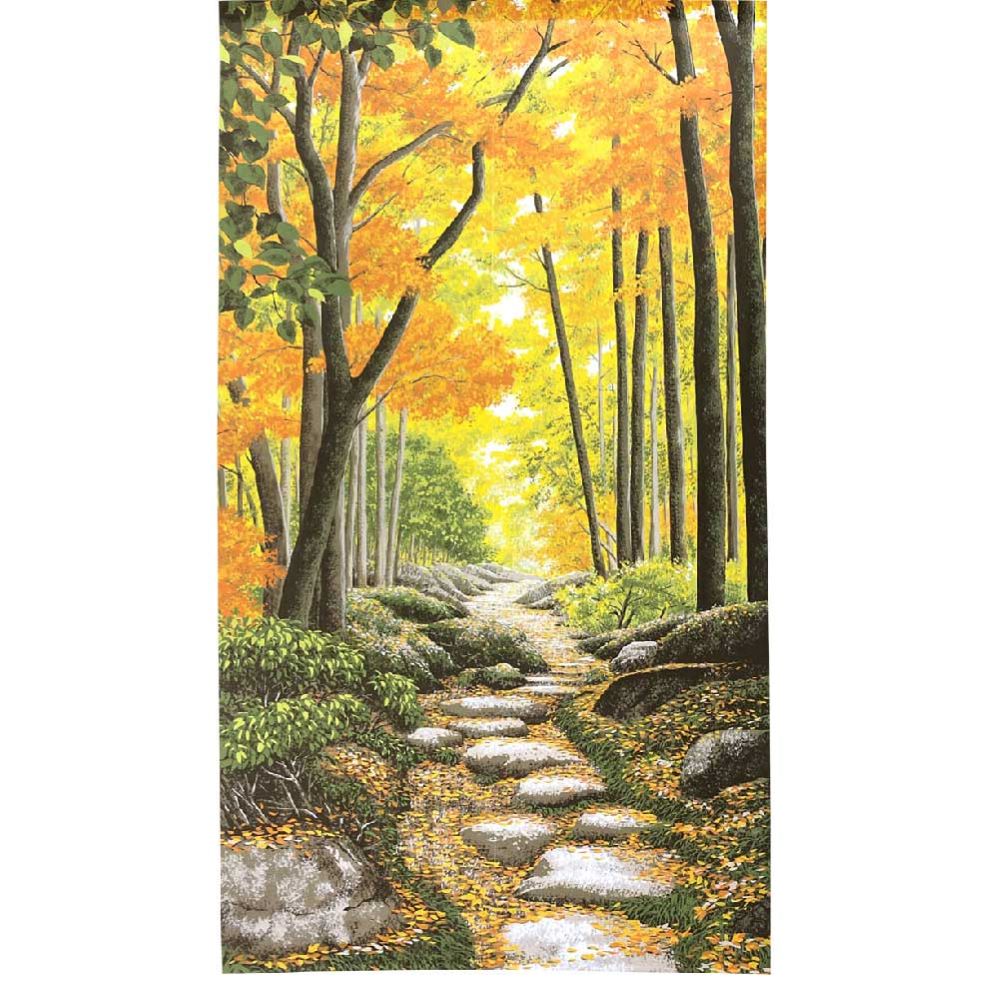 日本製【コスモ】長門簾《秋楓小徑》, , large