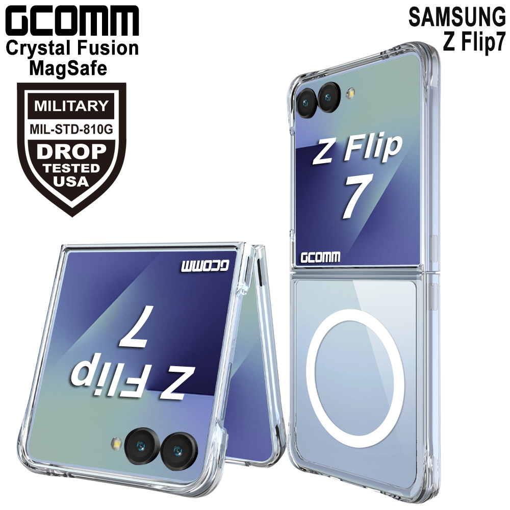GCOMM 三星 Z Flip7 磁吸晶透軍規防摔殼 Crystal Fusion MagSafe, , large