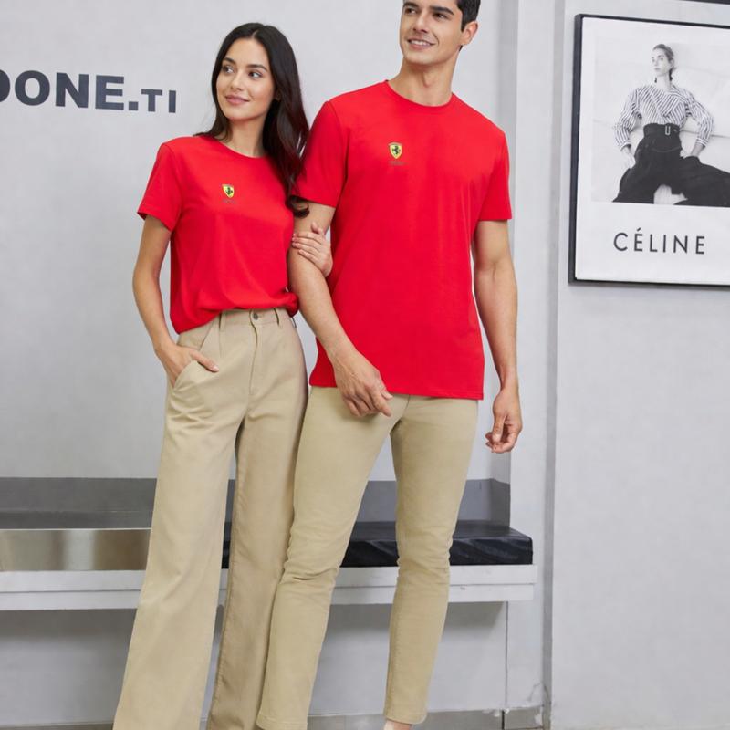 【FALALI】Short-sleeved cooling T-shirt - Men's (red), , large