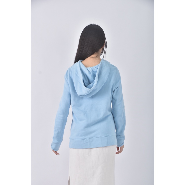 (S) adidas質感棉質連帽藍色長袖上衣二手衣, , large
