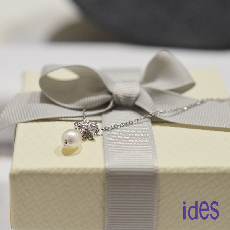 [ides愛蒂思] 送禮 輕珠寶巴洛克設計款星願系列天然珍珠項鍊3選1, , large
