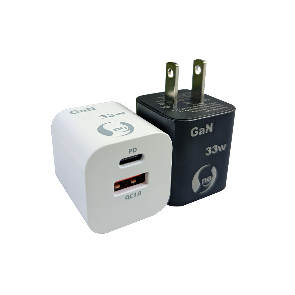 【O-ONE】【氮化鎵快充組】33W 氮化鎵快速充電頭+Lighting 1.2m快充傳輸線 白色款 (贈收納袋 送完為止), , large