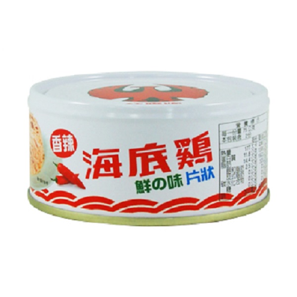 海底雞鮮之味香辣片狀150g, , large