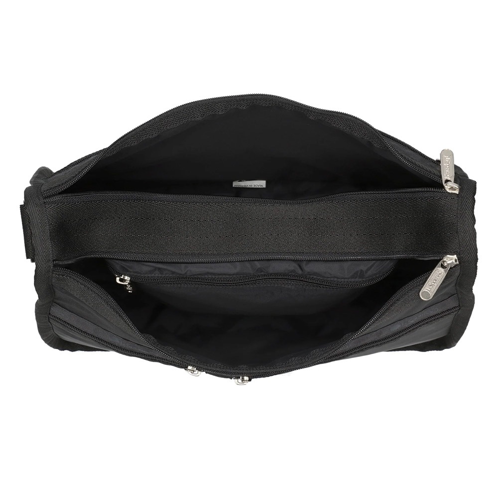 |快速出貨|Lesportsac DELUXE EVERYDAY BAG 日常百搭斜背包 送禮推薦-神秘黑, , large