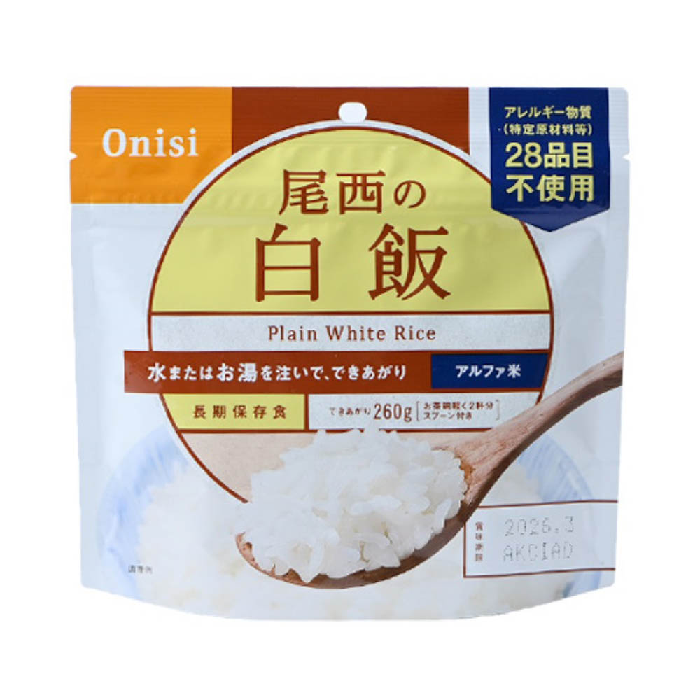 【拉拉寵物小舖】Onisi 日本尾西食品 乾燥飯 防災食品 沖泡式, , large