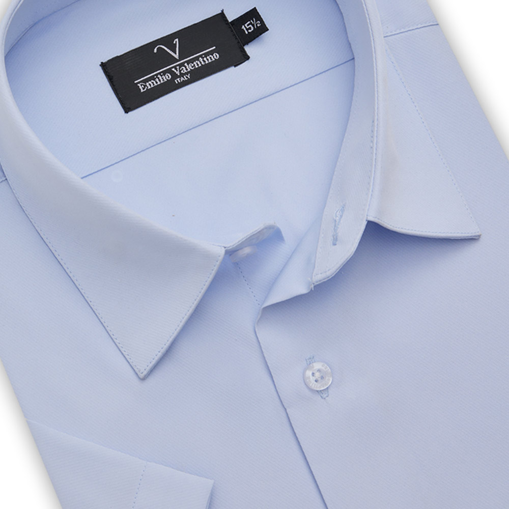 范倫提諾涼感吸排短袖襯衫3011藍, , large