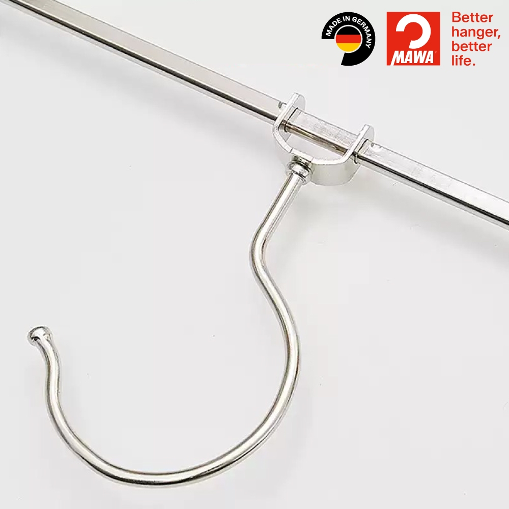 【德國MAWA】德國原裝進口 無痕止滑裙褲夾30cm(白色/2入), , large