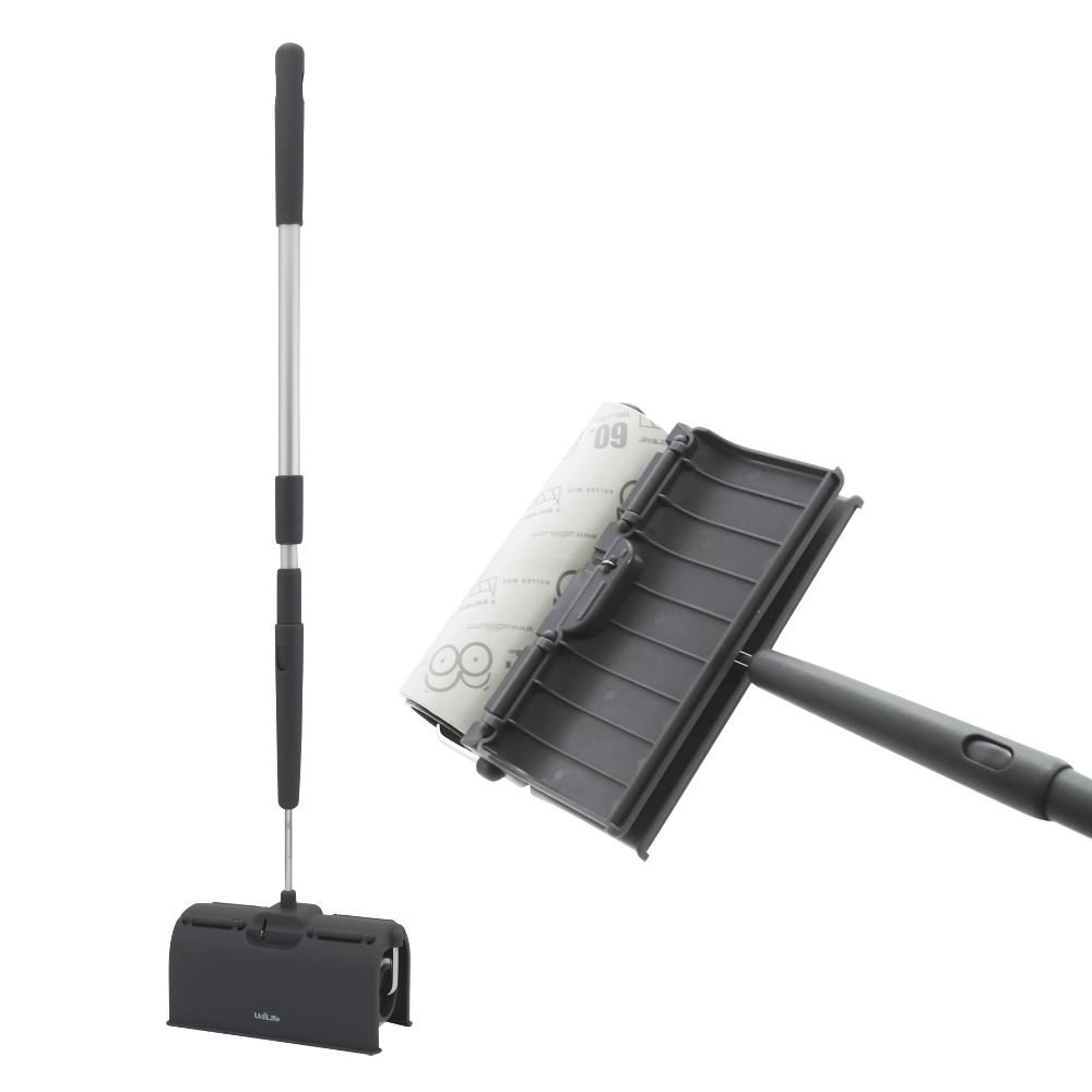 百研/掀蓋式伸縮長柄膠黏拖把-60周-2支