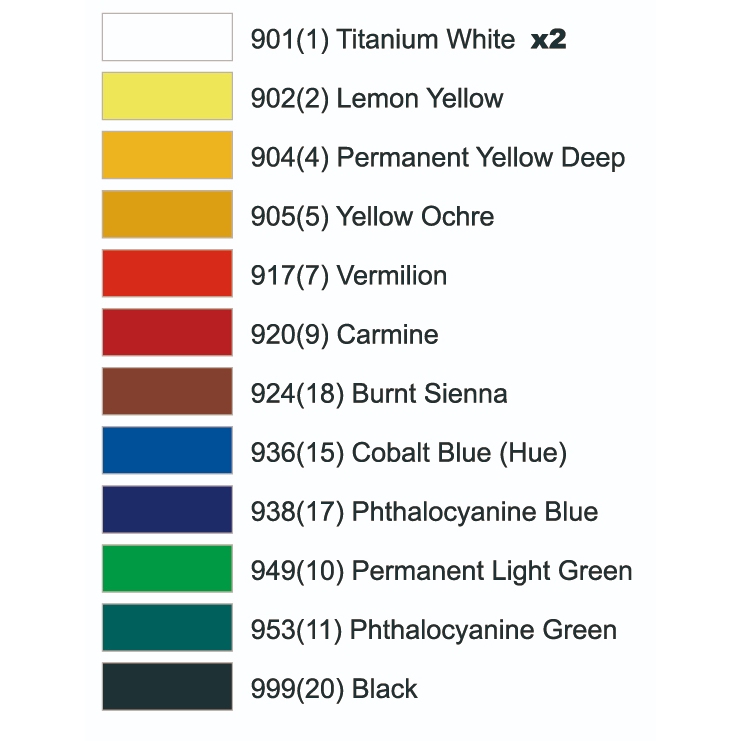 普思AP 【ALPHA】銀級壓克力顏料20ML/50ML24色20ML, , large