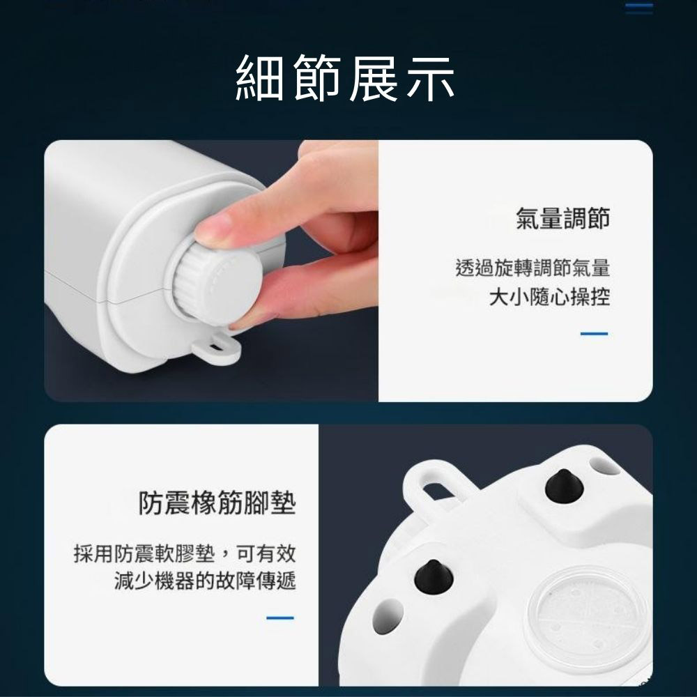 打氣馬達5W-YE-921(雙孔)贈2圓柱氣泡石/風管6尺(198公分), , large