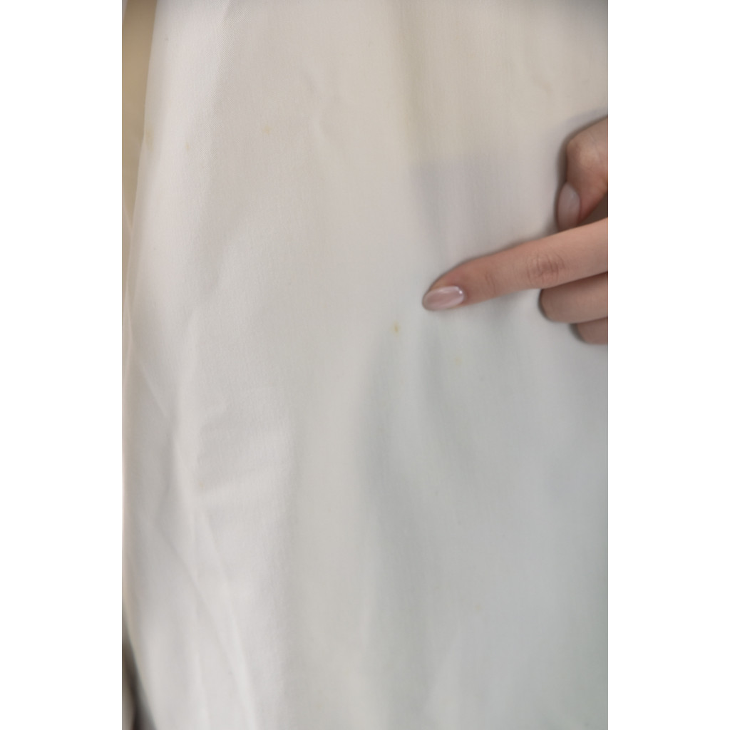(F) musk寬鬆斜領黃色長袖上衣二手衣, , large