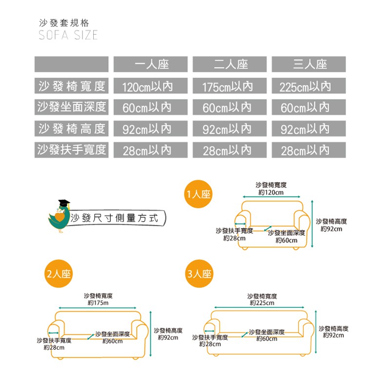 【格藍傢飾】花雅三防棉柔彈力沙發套-咖1人座/2人座/3人座/1+2+3人座 萬用沙發罩彈性防滑全包, , large