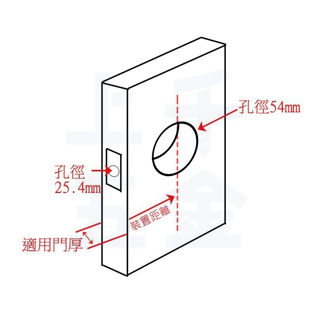 喇叭鎖【LUCKY 幸福】門鎖 銀色 1000 1030 幸福牌 60mm 85mm 浴廁鎖 房間鎖, , large