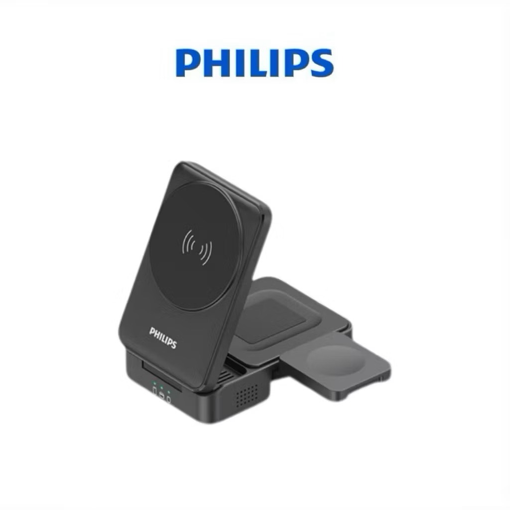 Three-in-one magnetic charging stand, , large