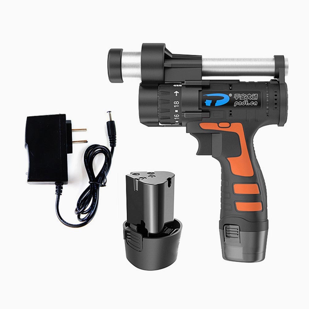 12V Automatic Clutch Pipe Cleaner, 1.5m, 3 Sections, 1 Battery, 1 Charger, , large