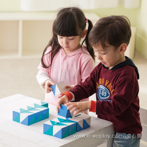 [Yong Quanxin] Weplay Body Potential Development Series [Creative Interaction] Blue Ocean Building Blocks (16 pieces) ATG-KC2004, , large