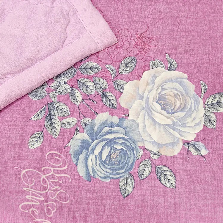 [CINN Far-Infrared] Nano FIR Deep Purple Rose Blanket – Autumn/Winter Edition｜3.5 x 5 ft, , large
