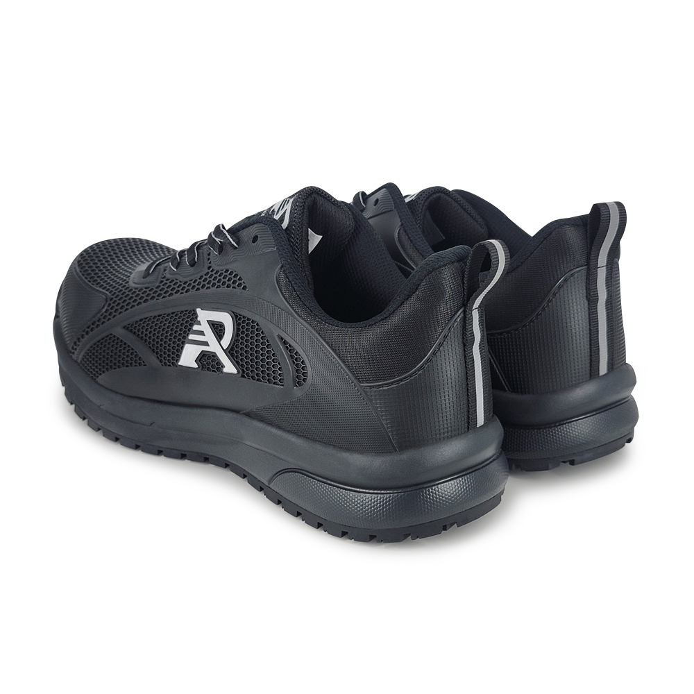 ROAD EASY 抗穿刺安全防護鞋 工作鞋 安全鞋 鋼頭鞋 塑鋼頭 防砸 寬楦 抗菌 除臭 吸震 排水 止滑 黑 黑藍, , large