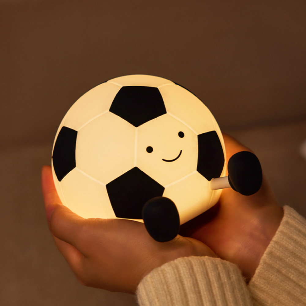 足球拍拍燈 小夜燈 足球造型小夜燈 床頭燈 夜燈 照明燈 禮物 交換禮物 畢業禮物 聖誕節禮物, , large