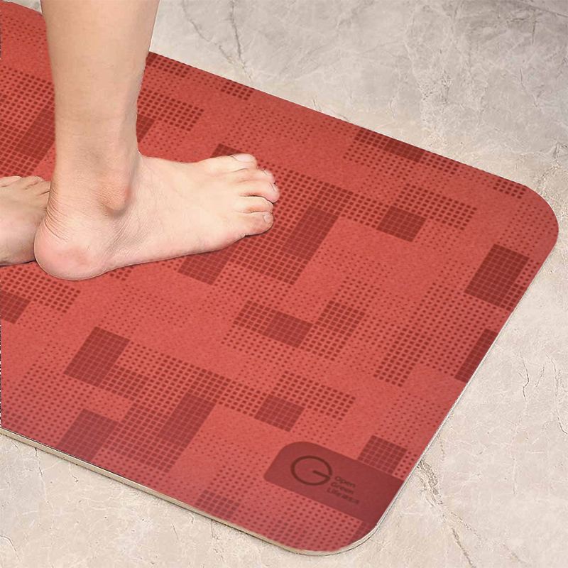 【Monster】Thick Soft Diatomaceous Earth Absorbent Mat – Perfect Chic (60x40cm) – Exotic Rose, , large