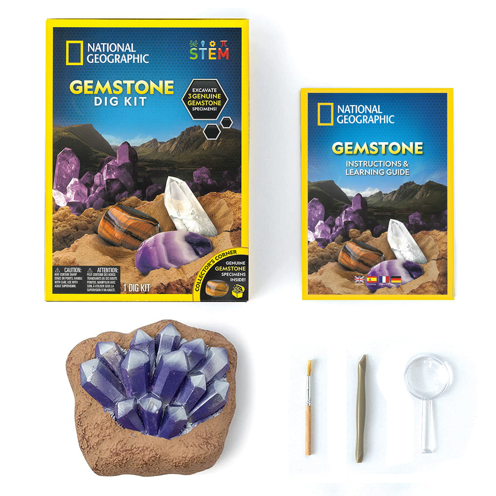NATIONAL GEOGRAPHIC 國家地理 地質寶石挖掘套組, , large