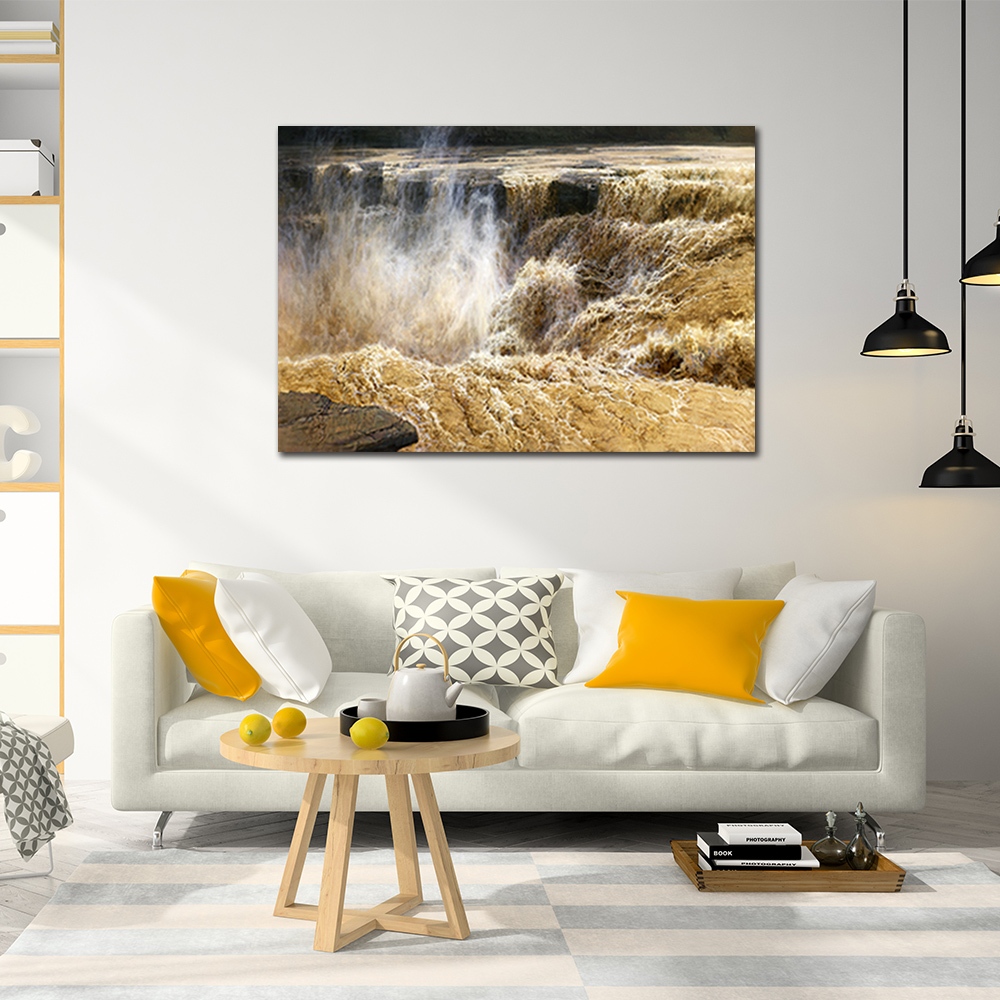 【御畫房】黃河頌之二 國家一級畫師手繪油畫60&times;90cm(VF-94), , large