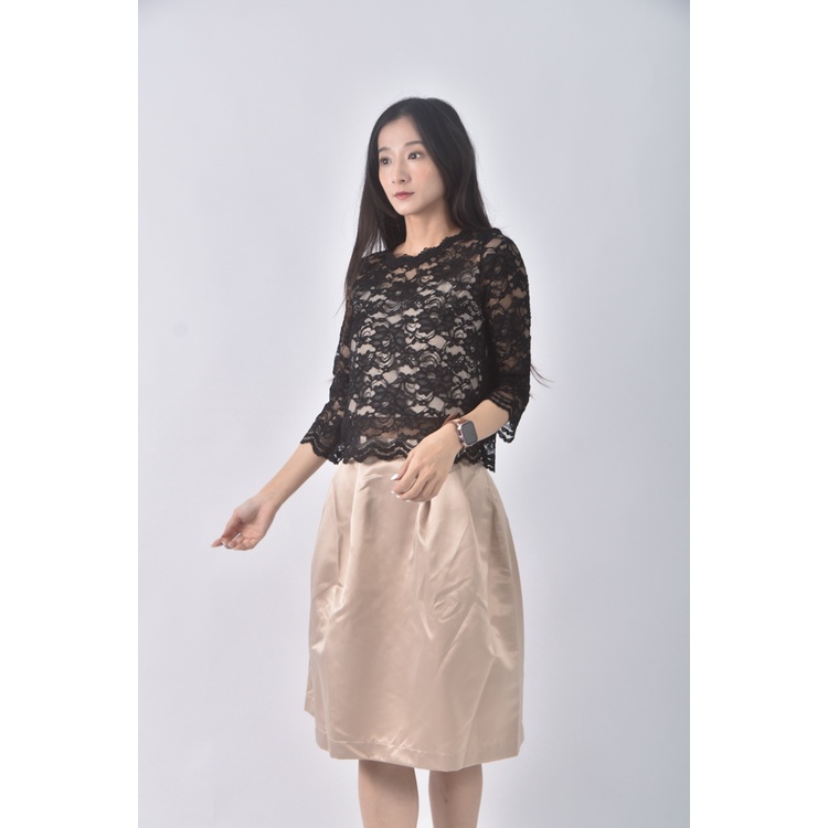 (S) dress lab質感兩件式黑色套裝二手衣, , large