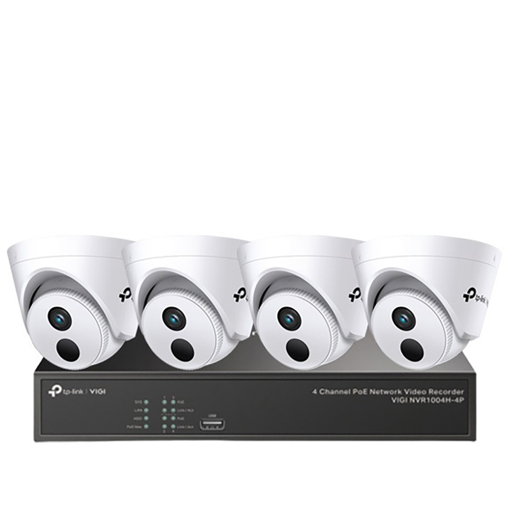 TP-LINK 昌運監視器組合 VIGI NVR1004H-4P 4路主機+VIGI C440I 4MP網路攝影機*4, , large