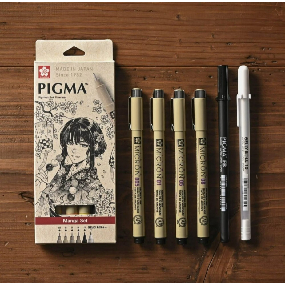 SAKURA櫻花 PIGMA筆格邁漫畫代針筆(套組), , large