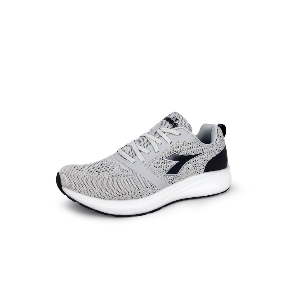 DIADORA迪亞多那 專業避震慢跑男鞋 男運動鞋 慢跑鞋 吸濕 排汗 透氣 散熱 保護後跟 Q彈 輕量 止滑 黑 灰, 黑,28, large